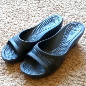 Women's Crocs wedges size 7